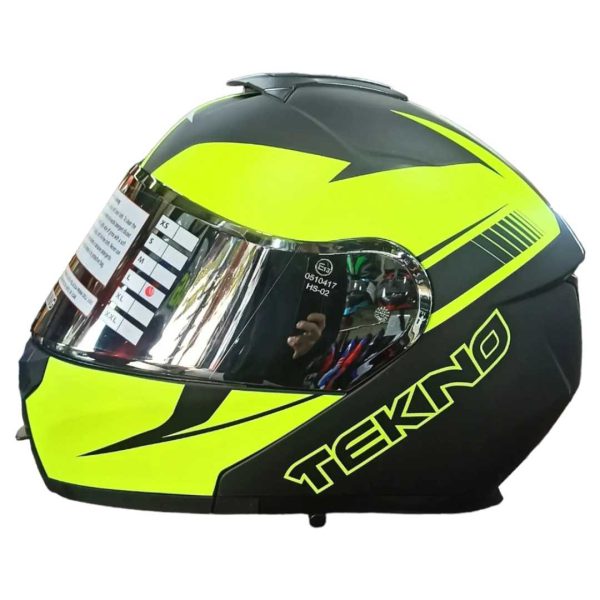 کلاه کاسکت فک متحرک بلوتوث دار تکنو مدل YB TEKNO Z