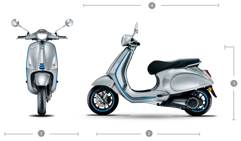 موتور سیکلت برقی دخترانه Vespa Elettrica