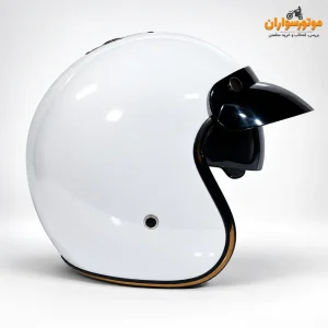 کلاه کاسکت وسپایی سفید برند DA1