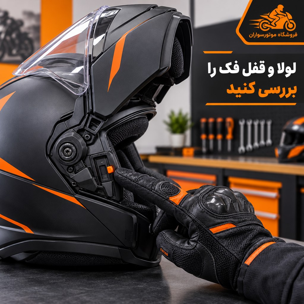 کلاه کاسکت فک ثابت بهتر است یا فک متحرک؟ مقایسه کامل 3 فروشگاه خرید کلاه کاسکت و لوازم موتورسواران بررسی لولا و قفل کلاه کاسکت فک متحرک قبل از خرید