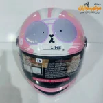 کلاه کاسکت صورتی بچگانه REDLINE ردلاین فک دار - جزئیات ظاهری
