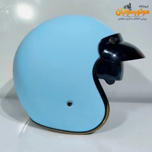 کلاه کاسکت وسپایی رنگ آبی آسمانی برندDA1 - نمای اصلی