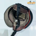 کلاه کاسکت بدون فک بچگانه PRS بسیار سبک قرمز - نمای نزدیک