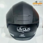 کلاه کاسکت Lavos فک متحرک مشکی مات عینک دار - نمای کناری