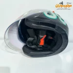 کلاه کاسکت Wstandard بدون فک مشکی طوسی با طلق شفاف - جزئیات ظاهری