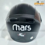 کلاه کاسکت فک متحرک Mars مشکی مات با بدنه ABS - نمای کناری