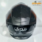 کلاه کاسکت کربنی لاووس LAVOS با فک متحرک - نمای کناری