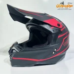 کلاه کاسکت کراسی تکنو TEKNO قرمز مشکی مات - جزئیات طراحی