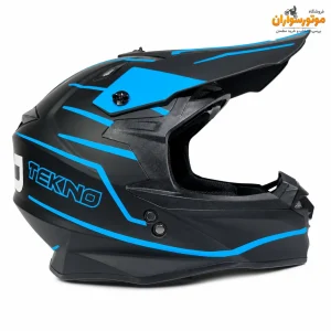 کلاه کاسکت کراسی مشکی آبی تکنو Tekno - نمای اصلی