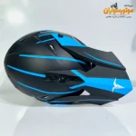 کلاه کاسکت کراسی مشکی آبی تکنو Tekno - جزئیات ظاهری