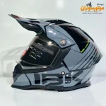 کلاه کاسکت عینک دار اندرو و ادونچر وارداتی برند IBK طوسی - جزئیات طراحی