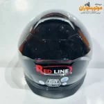 کلاه کاسکت بدون فک ردلاین کد 960 مشکی براق - نمای پشت