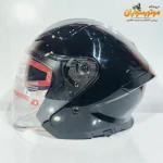 کلاه کاسکت بدون فک ردلاین کد 960 مشکی براق - جزئیات طراحی