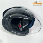 کلاه کاسکت بدون فک ردلاین کد 960 مشکی براق - نمای گالری