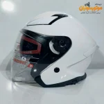 کلاه کاسکت بدون فک سفید براق برند ردلاین Redline 965 - جزئیات طراحی