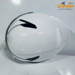 کلاه کاسکت بدون فک سفید براق برند ردلاین Redline 965 - نمای تکمیلی