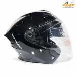 کلاه کاسکت کایک Qike B32 بدون فک، مشکی براق - نمای اصلی