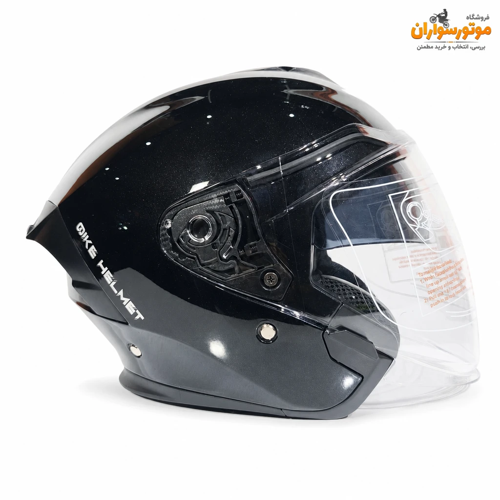 کلاه کاسکت کایک Qike B32 بدون فک، مشکی براق | نمای اصلی کلاه کاسکت کایک Qike B32 بدون فک، مشکی براق - نمای اصلی