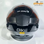 کلاه کاسکت کایک Qike B32 بدون فک، مشکی براق - نمای پشت