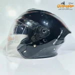 کلاه کاسکت کایک Qike B32 بدون فک، مشکی براق - جزئیات طراحی