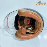 کلاه کاسکت بدون فک SAKL مشکی مات عینک‌دار - نمای گالری