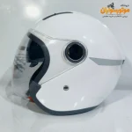 کلاه کاسکت بدون فک سفید عینک‌دار تکنیک تکنیک TECHNIC - نمای نزدیک
