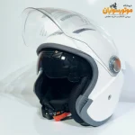 کلاه کاسکت بدون فک سفید عینک‌دار تکنیک تکنیک TECHNIC - جزئیات ظاهری
