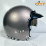 کلاه کاسکت وسپایی راپیدو بژ براق - نمای روبه‌رو