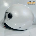کلاه کاسکت MT وسپایی سفید با طلق اضافه - جزئیات طراحی