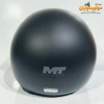 کلاه کاسکت وسپایی MT B90 مشکی مات - نمای پشت
