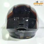 کلاه کاسکت بدون فک Steelbird مشکی براق - نمای پشت