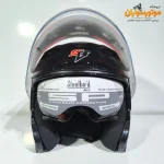 کلاه کاسکت بدون فک Steelbird مشکی براق - جزئیات ظاهری