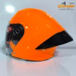 کلاه کاسکت نارنجی بدون فک استیل برد Steelbird - جزئیات طراحی