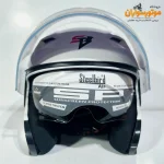 کلاه کاسکت سفید بدون فک استیل برد Steelbird Air - نمای زاویه‌دار