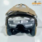 کلاه کاسکت بدون فک خاکی Steelbird - جزئیات ظاهری