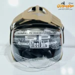 کلاه کاسکت بدون فک خاکی Steelbird - نمای گالری