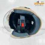 کلاه کاسکت بدون فک خاکی Steelbird - نمای تکمیلی