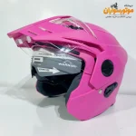 کلاه کاسکت بدون فک صورتی سبک وزن Steelbird - نمای زاویه‌دار