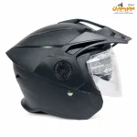 کلاه کاسکت Steelbird بدون فک، مشکی مات و بسیار سبک‌وزن - نمای اصلی