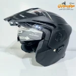 کلاه کاسکت Steelbird بدون فک، مشکی مات و بسیار سبک‌وزن - جزئیات ظاهری