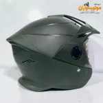 کلاه کاسکت بدون فک استیل برد سایه‌بان‌دار Steelbird - نمای کناری