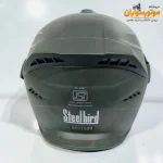 کلاه کاسکت بدون فک استیل برد سایه‌بان‌دار Steelbird - نمای پشت