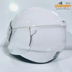 کلاه کاسکت بدون فک RNJ سفید براق عینک‌دار - جزئیات طراحی