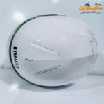 کلاه کاسکت بدون فک RNJ سفید براق عینک‌دار - نمای گالری
