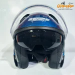 کلاه کاسکت عینک‌دار آبی سرمه‌ای براق تکنیک TECHNIC - جزئیات ظاهری