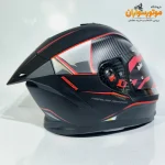 کلاه کاسکت فک ثابت Steelbird وارداتی عینک‌دار - نمای کناری