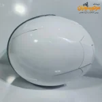 کلاه کاسکت راپیدو فک متحرک سفید با عینک - نمای روبه‌رو 12