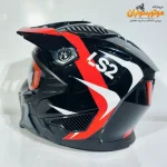 کلاه کاسکت LS2 مشکی قرمز با فک جداشونده - جزئیات طراحی