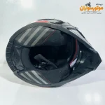 کلاه کاسکت LS2 مشکی قرمز با فک جداشونده - جزئیات ظاهری