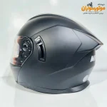 کلاه کاسکت فک متحرک MA2 مشکی مات قفل فلزی - جزئیات طراحی